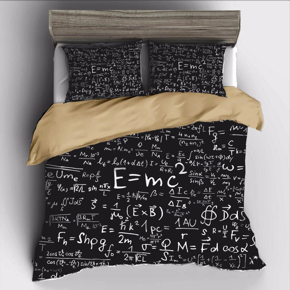 einstein-e-mc2-math-bedding-set