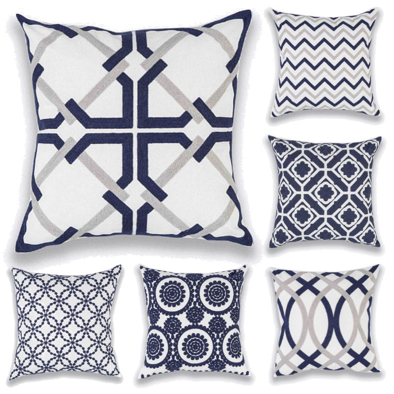 gray-blue-embroidered-geometric-pillow-cushion-cover