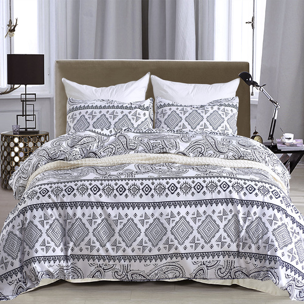 white-boho-geometric-duvet-cover-set